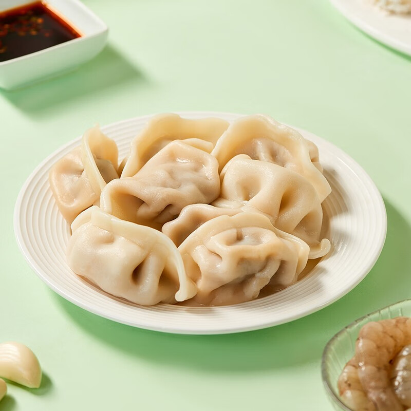 科迪 金运水饺500g 海鲜虾仁馅冬菇猪肉馅 不添加防腐剂 速冻水饺早餐