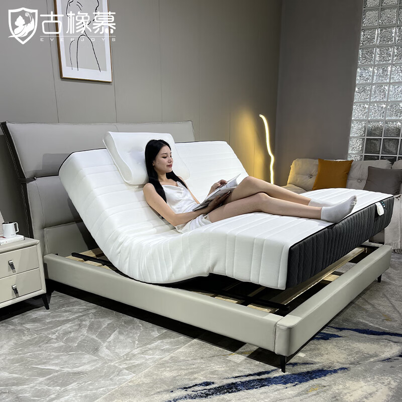 情趣電動床護理床 多功能電動智能按摩升降護理床墊硬席夢思家用 一體式電動智能床墊(無線遙控+語音智控+按摩) 1800mm*2000mm