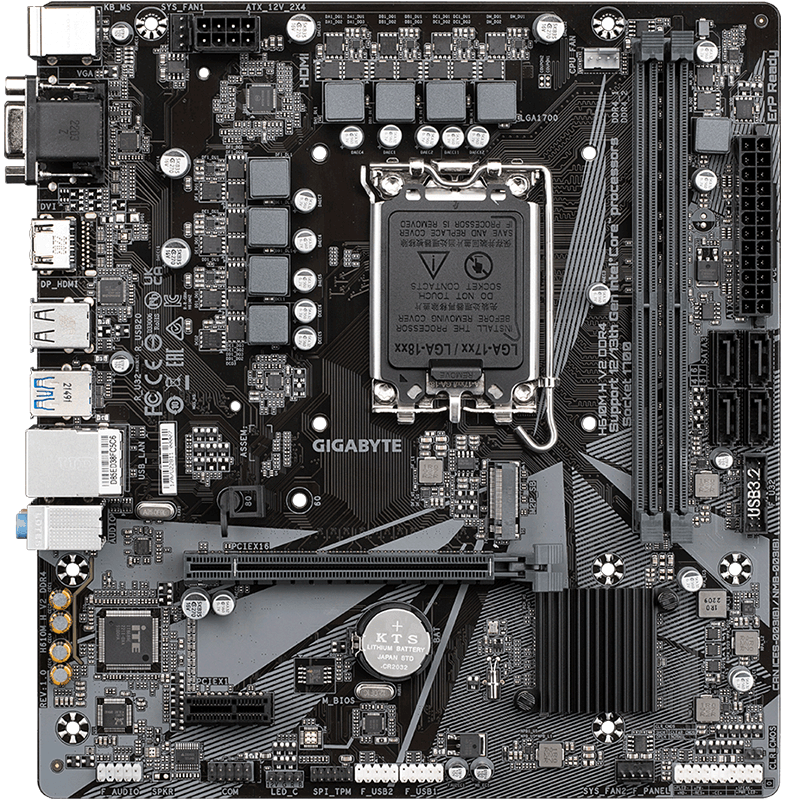 ���Σ�GIGABYTE��H610M H V2 DDR4����֧��CPU12�����12400F Intel H610 LGA 1700