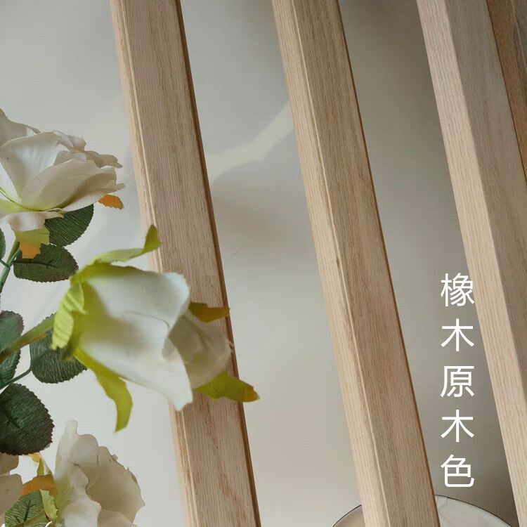 新中式美式橡木實(shí)木蚊帳架支架桿子木頭架子床幔蚊帳桿床幔柱子 升級(jí)版木蠟油木頭原色 15m5英尺床