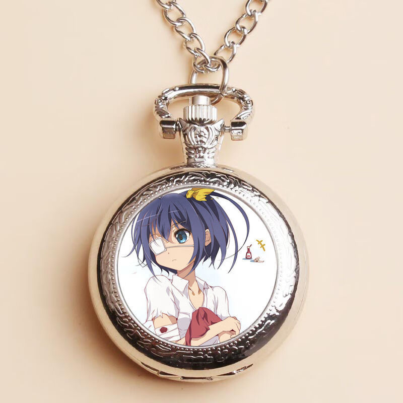 柯乐中二病也要谈恋爱周边怀表挂表小鸟游六花项链表二次元动漫卡通礼 夜光怀表-中二病13