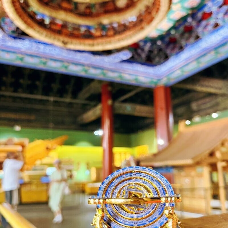 天宫藻井冰箱贴北京博物馆文创浑天仪AR互动金属 北京博物馆文创天宫藻井浑天仪AR互动金属冰箱贴【1