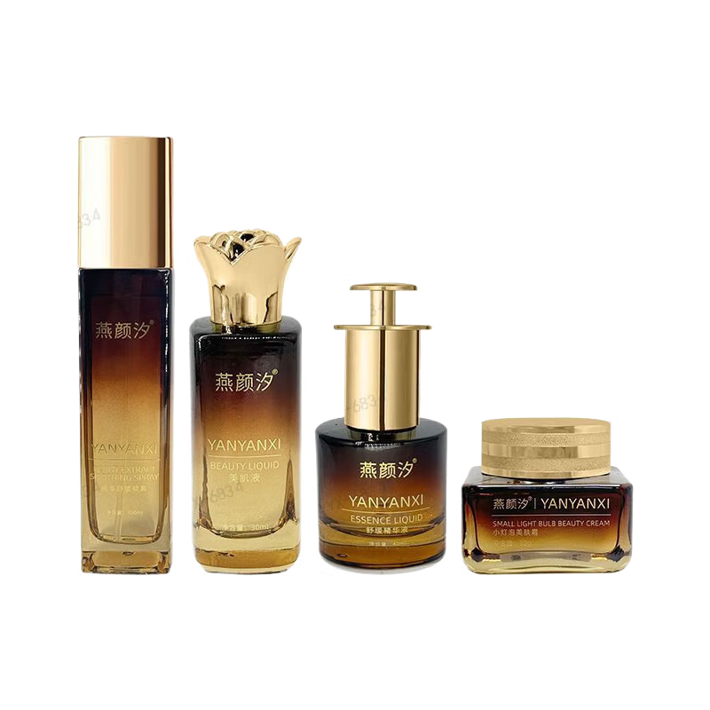 KCHY燕颜汐素颜灯泡肌无尴尬期调肤燕颜汐四件套肌调肤套素颜精华液 燕颜汐植萃舒缓喷雾100ml【1瓶】 素颜四件套涂抹式无尴尬期灯泡肌调肤套