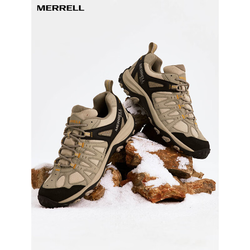 迈乐（Merrell）【闪降】MERRELL男女防水登山鞋徒步鞋ACCENTOR GTX透气防滑 黑桔/J036741男) 40