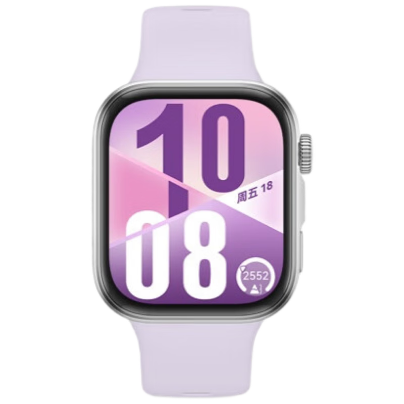 华为（HUAWEI）WATCH FIT 4 智能运动手表 超轻薄大屏 潮流运动 长续航 蓝牙通话 运动手表 风信紫 氟橡胶表带