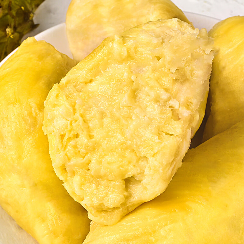 泰国金枕榴莲肉1000g液氮冷冻保鲜独立包装方便即食自然树熟批发 净重1000g手剥榴莲肉【带核】