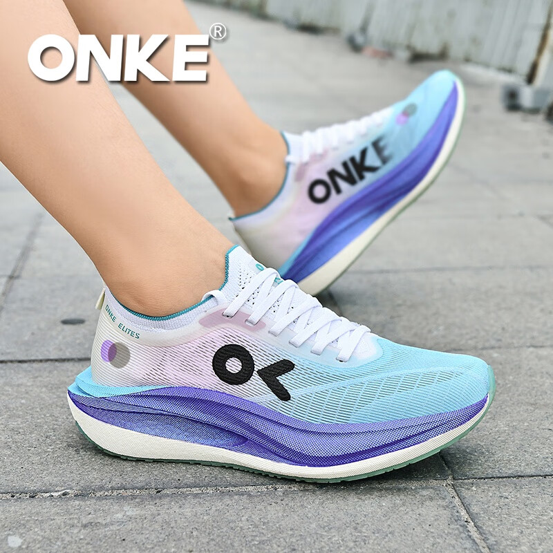 ONKE新款运动鞋女鞋春季透气轻便网面防滑减震健身休闲运动跑步鞋男 紫霄 男女款 41