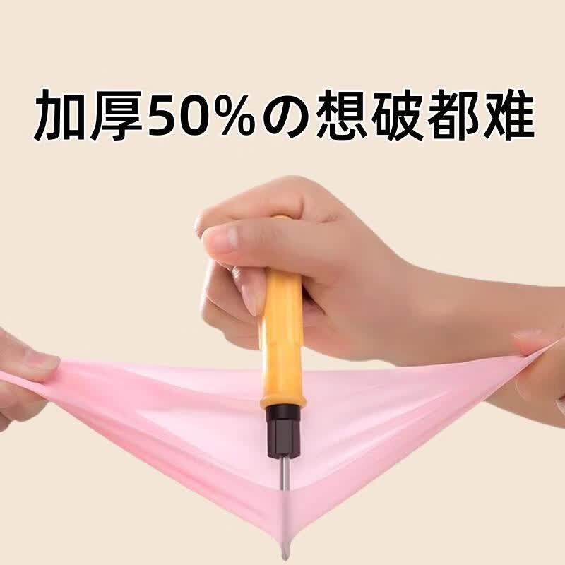 JCZS食品级一次性手套丁腈家务手套加长加厚厨房做饭洗碗清洁耐用 加长粉丁腈【2包100只装】12寸加长 新升级抽取 S