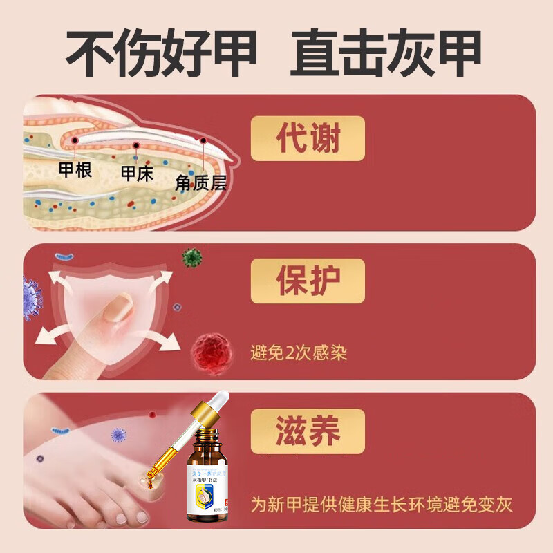 福美宜生灰指甲抑菌套装 灰指甲专用套盒*2
