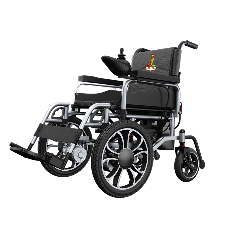 鳳凰700瓦大前輪電動(dòng)輪椅車(chē)?yán)夏耆藲埣布矣每烧郫B全自動(dòng)可折疊代步車(chē)