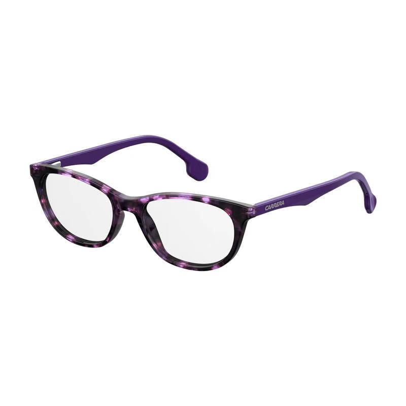 卡雷拉（CARRERA）貓眼復(fù)古全框塑料女士太陽(yáng)鏡潮牌蛤蟆鏡黑褐色漸變鏡片 Violet Havana 0HKZ 48-16-135