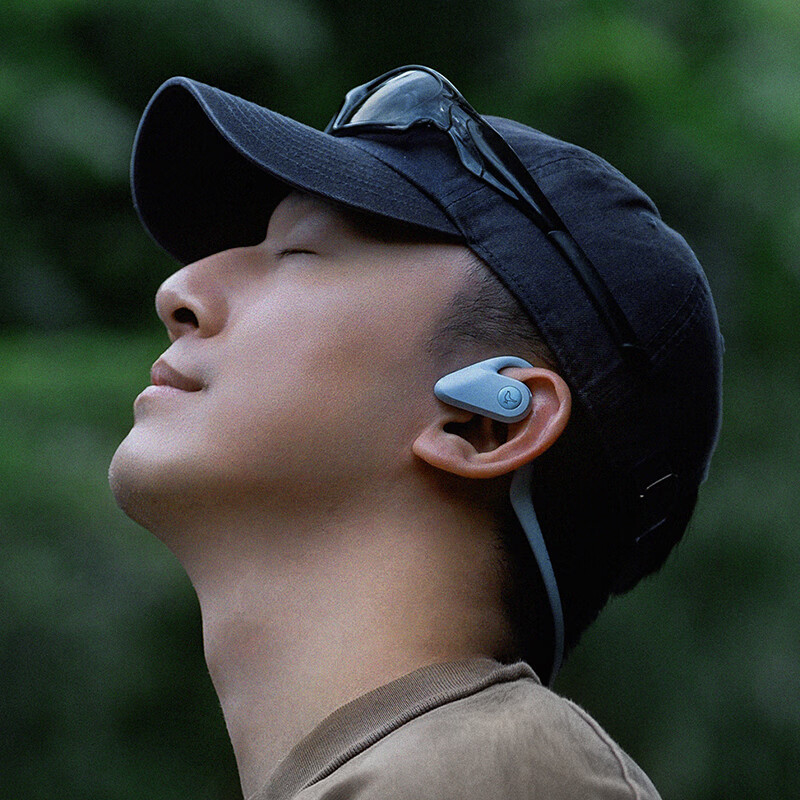 LIBRATONE小鸟UP耳机开放式蓝牙耳机不入耳后挂式跑步运动耳挂式轻便骑行无线耳机适用于苹果华为 天目蓝 标配