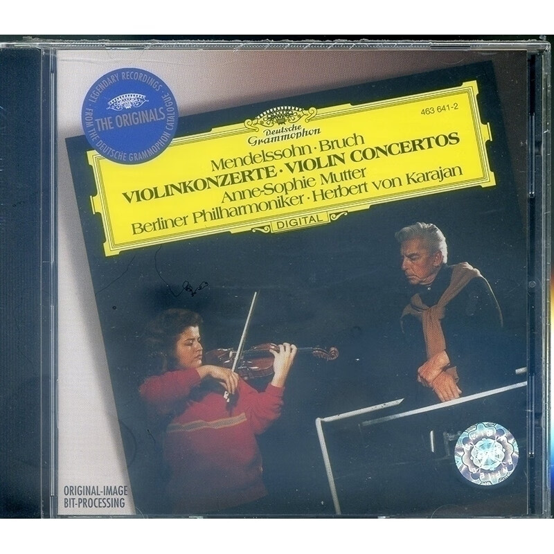 【中图音像】布鲁赫&门德尔松：小提琴协奏曲-卡拉扬&穆特