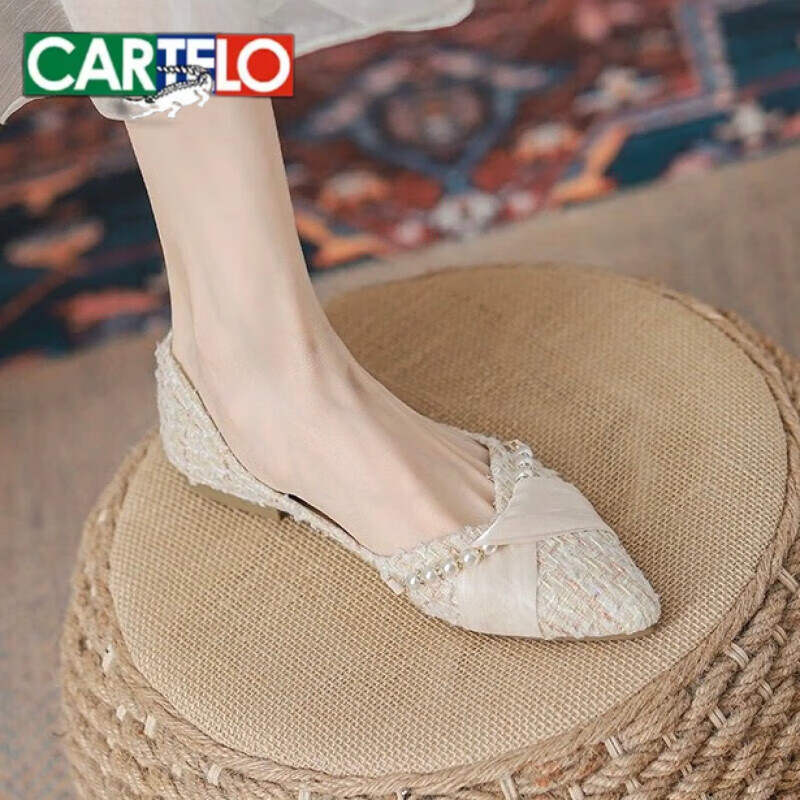 ���ڲ��������������㣨CARTELO������Ь������и���ŮЬ��ȹ�����ʵ�Ь34��ʽ�ٴ�С����ͷ�͸� ��ɫ-1988-2 37