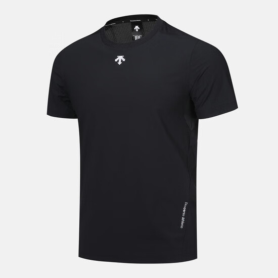 迪桑特（DESCENTE）迪桑特（DESCENTE）男士运动圆领四季打底短袖T恤黑色 XS(85)