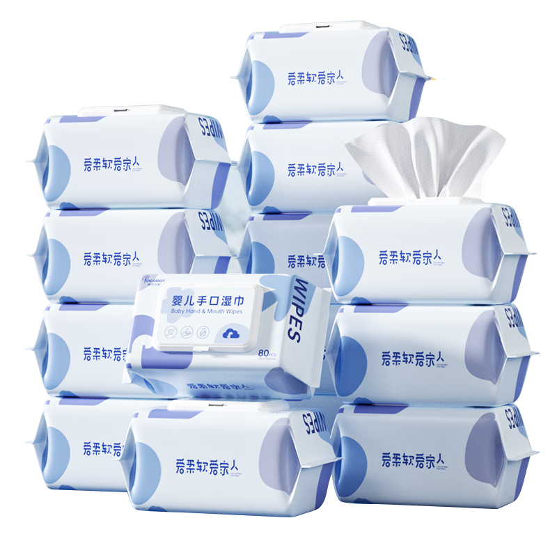 �������ң�FulCotton��Ӥ��ʪ������������ƨʪֽ���׶��ֿ�ר��80����� ���곤�Ƽ��� 80�� 5�� ������