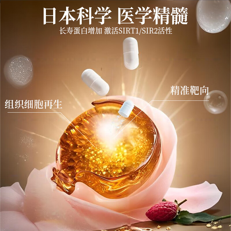 道時日本原装进口NMN15000β烟酰胺单核苷酸NAD+抗衰老营养保健品胶囊 NMN15000/ 60粒*1瓶 礼盒装