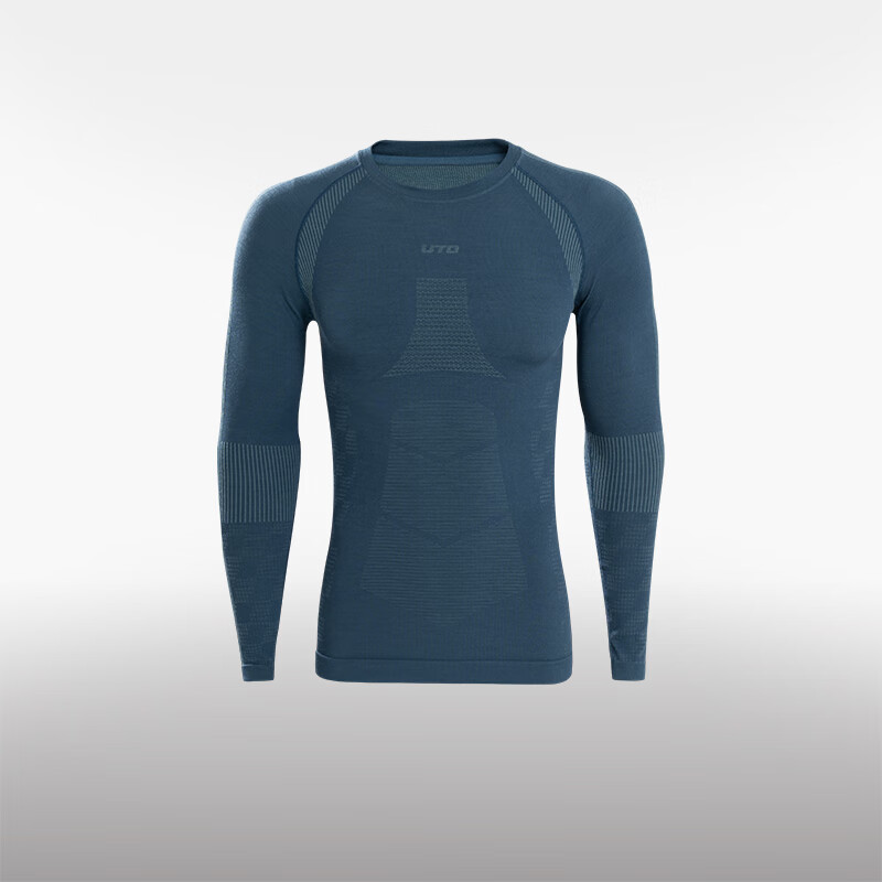 悠途（UTO）美利奴羊毛速干衣滑雪保暖时尚运动 苍蓝色上衣（男款） XL