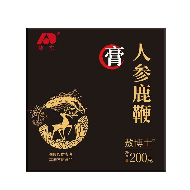 敖东【官方旗舰店】鹿鞭膏梅花鹿鹿鞭含量高鹿茸鹿鞭男性滋补品 200g*1盒 新品人参鹿鞭膏固体膏滋(非糖水)