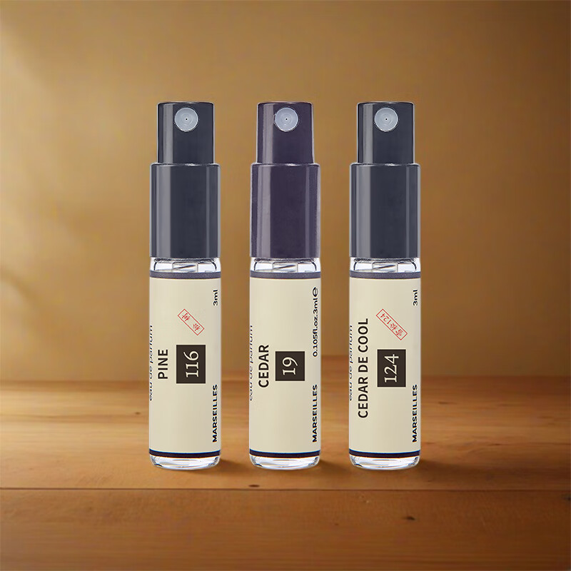 柏世曼雪松香水男士松木松香味淡香学生党木质调小众自然清新香氛送男友 畅销雪松香调(3ml*3款)