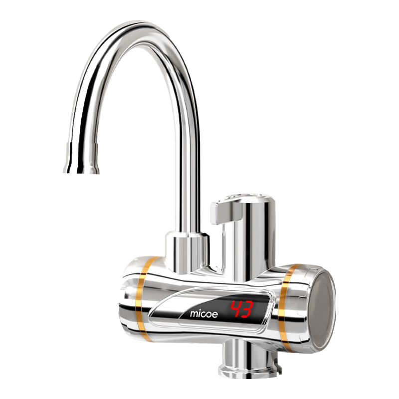 四季沐歌（MICOE）【10年旗艦丨熱銷10萬】電熱水龍頭即熱式速熱水龍頭熱水加熱器側(cè)進(jìn)水下進(jìn)水冷熱兩用廚房 電鍍銀+下進(jìn)水【即開即熱+水電分離】漏保插頭