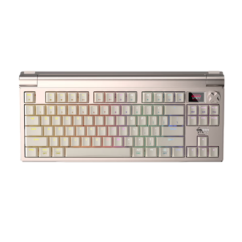 CHERRY櫻桃MX8.3無線機械鍵盤8K回報客制化熱插拔 藍(lán)牙三模84配列鋁坨坨兼容WIN/MAC 時空金茶軸圣誕禮物