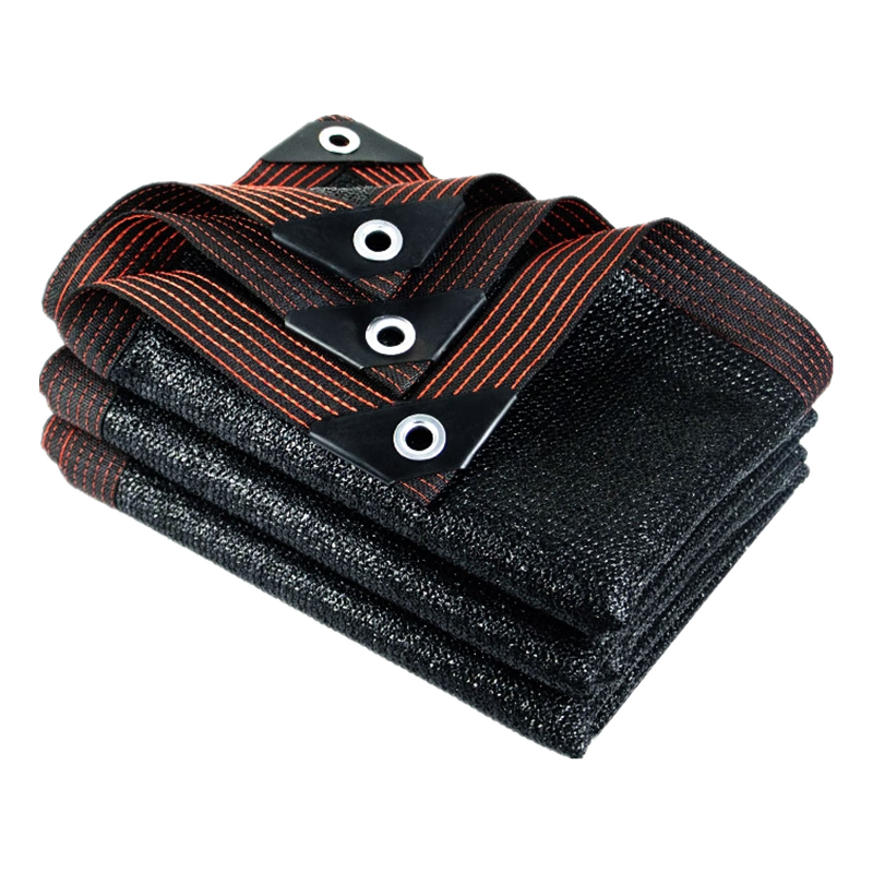 晴方好遮陽網(wǎng)黑色加密隔熱網(wǎng)防塵蓋土網(wǎng)包邊打扣 防曬網(wǎng)遮陰網(wǎng)2*4米