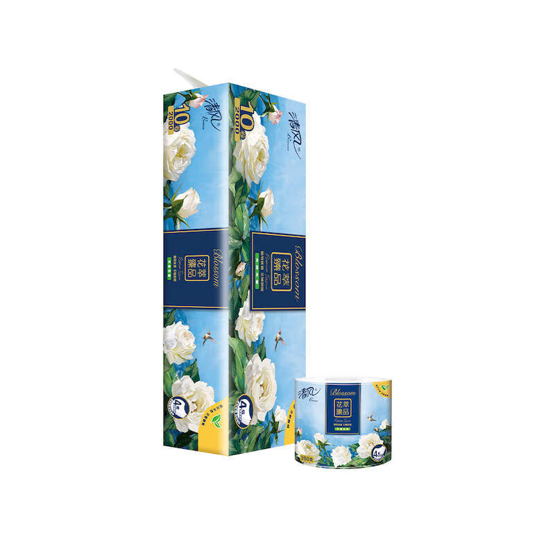 清风花萃臻品四层卷纸 200g*10（新老包装随机发货）