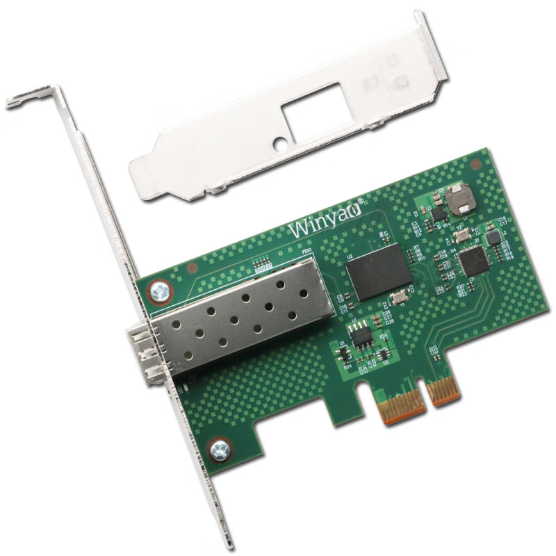 WinyaoWY8111F pci-e X1单口千兆光纤网卡 RTL8111F 支持国产操作系统