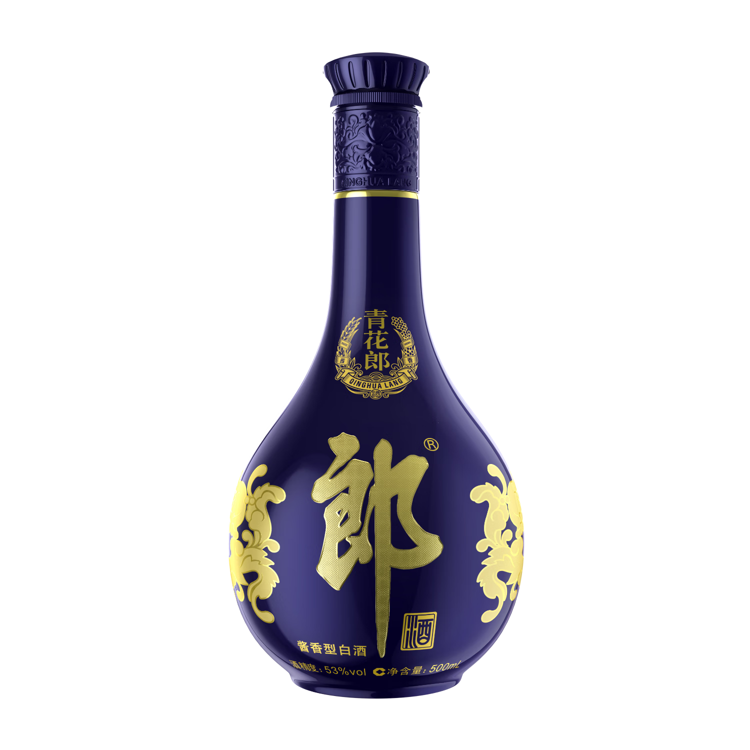 郎酒青花郎53度酱香型高度白酒500ml 单瓶装瓶装53度500mL 1瓶【四代