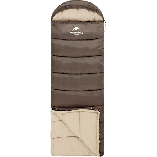 Naturehike挪客信封带帽睡袋秋冬加厚成人户外露营防寒保暖睡袋 【零度款2.7Kg】青石灰-右