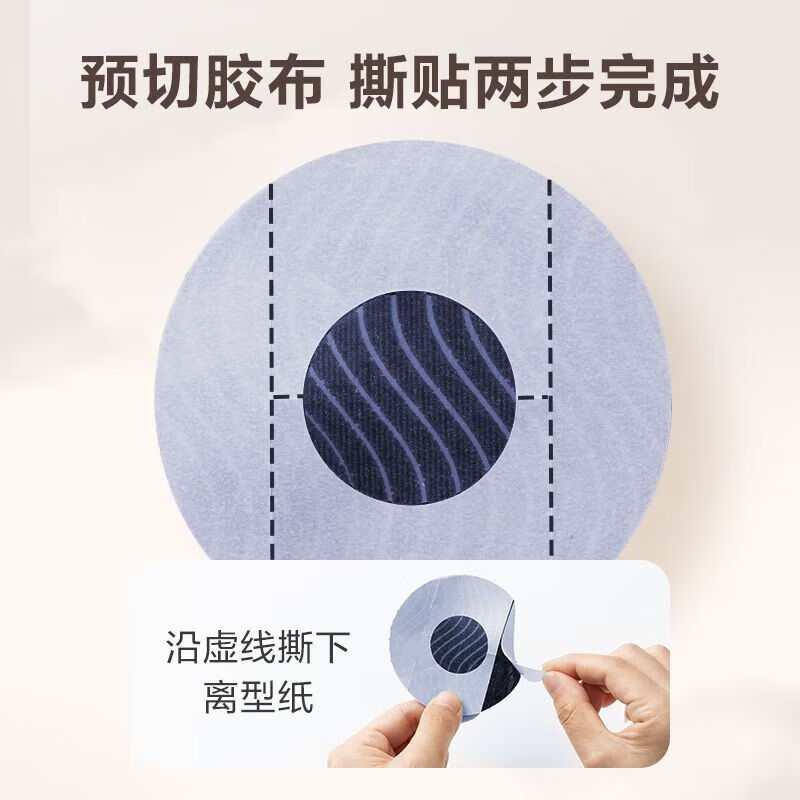 雅培瞬感动态血糖仪加固贴探头固定贴雅培瞬感防水贴低敏医用环形保护 环形白色固定贴30片装