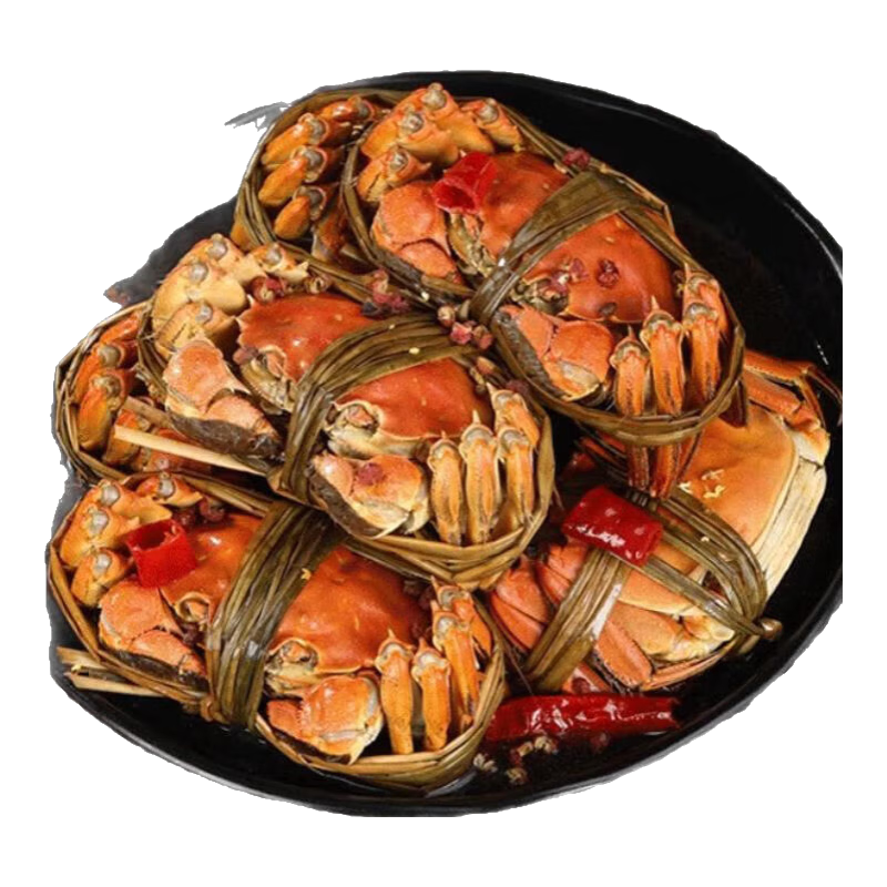 大閘蟹花雕熟醉蟹花雕醉蟹香辣大閘蟹熟食非生腌螃蟹 禮盒送禮 全母醉蟹6只裝 750g 2.5-3兩/只