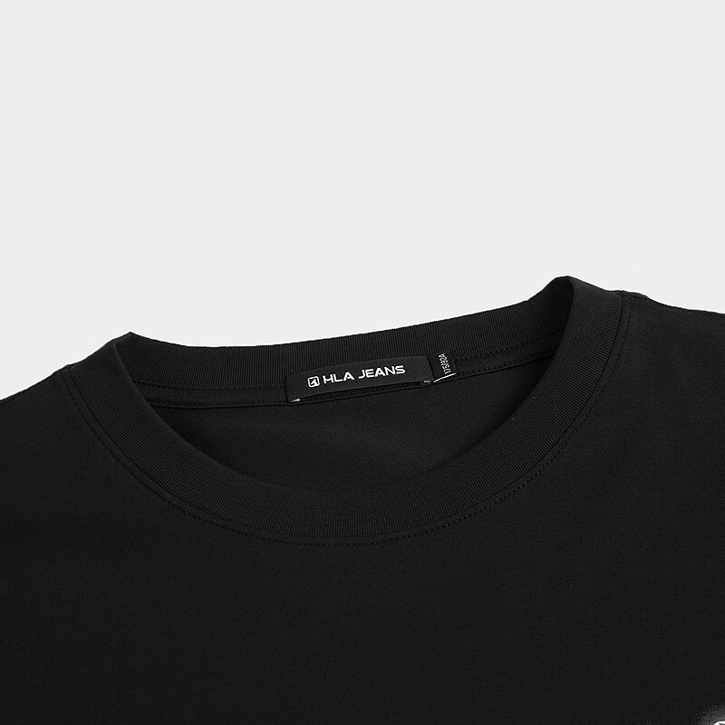 HLA海澜之家旗下黑鲸趣味小印花短袖T恤男短t一款多色