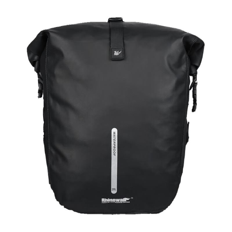 Rhinowalk 犀牛自行車(chē)后包后架包貨架包后駝包 城市通勤 可背可掛 男士潮品 X21668藍(lán)色一個(gè)(配送防雨罩) 20L