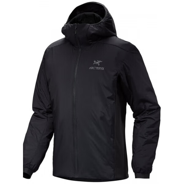 始祖鸟ARC&amp;aposTERYX Atom Hoody 男士 25新款 春秋外套保暖轻便户外连 BLACK经典款黑色 XS
