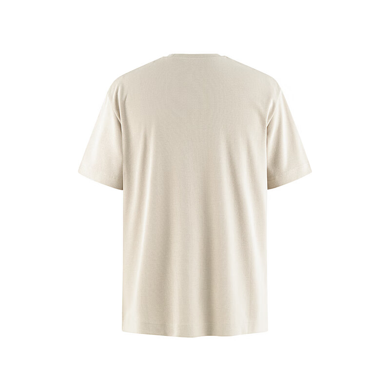 汉麻世家(HANP)/汉麻世家25春夏男士短袖澳棉华夫格弹力色百搭圆领T恤男 蜜合色 S