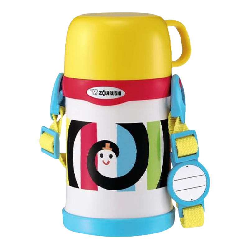 象?。╖O JIRUSHI）聯(lián)名款兒童保溫杯男女學(xué)生水杯不銹鋼杯子SC-LH45S-EW黃色450ml