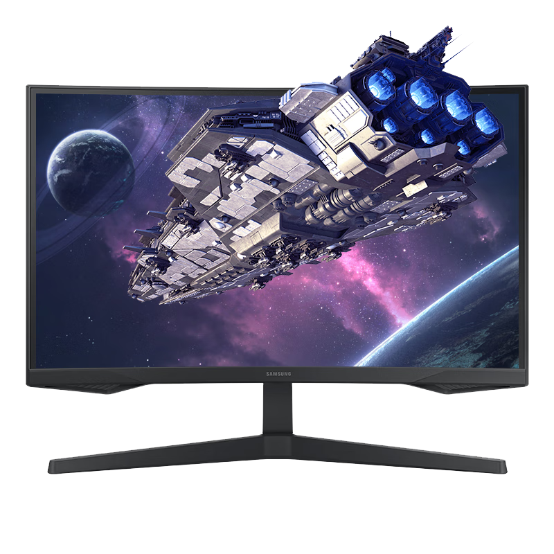���� SAMSUNG 27Ӣ�� G55C 165Hz G5 2K 1000R ���� 1ms FreeSync ������ ������ʿ �羺 ��ʾ�� LS27CG552EBXXF984.39Ԫ