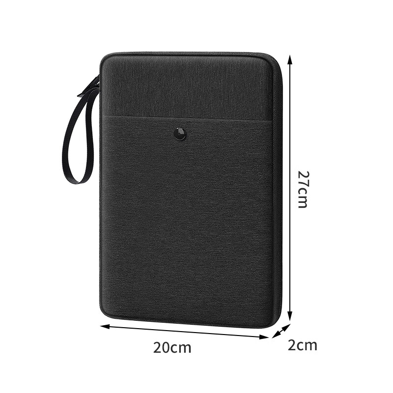 必优美 iPad收纳包平板Pro内胆包Air5包11英寸手提电脑包 黑色 11英寸