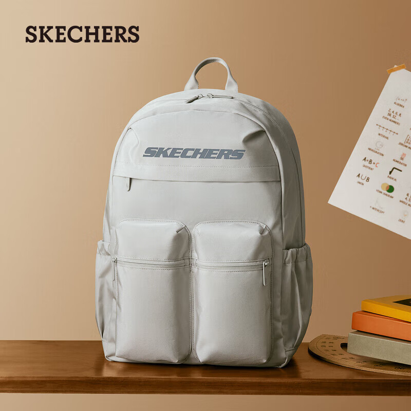 斯凯奇（Skechers）(Skechers)中性双肩背包L225U146 月球灰/00MV