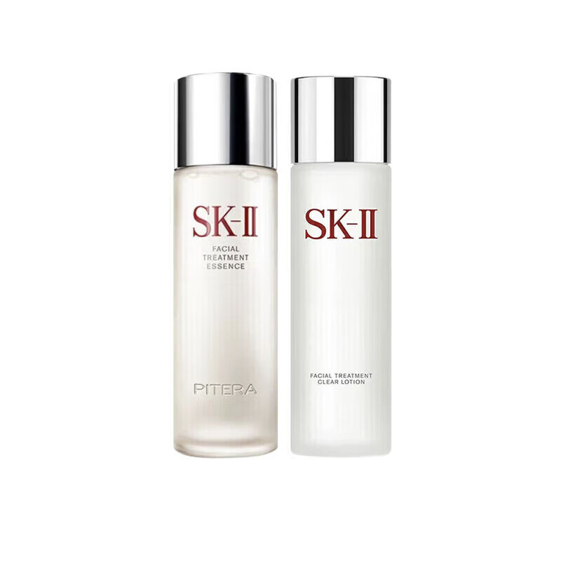 SK-II 神仙水精华液嫩肤清莹护肤套装保湿补水情人节礼物 前男友 SK-II 神仙水230ml+清莹露230ml
