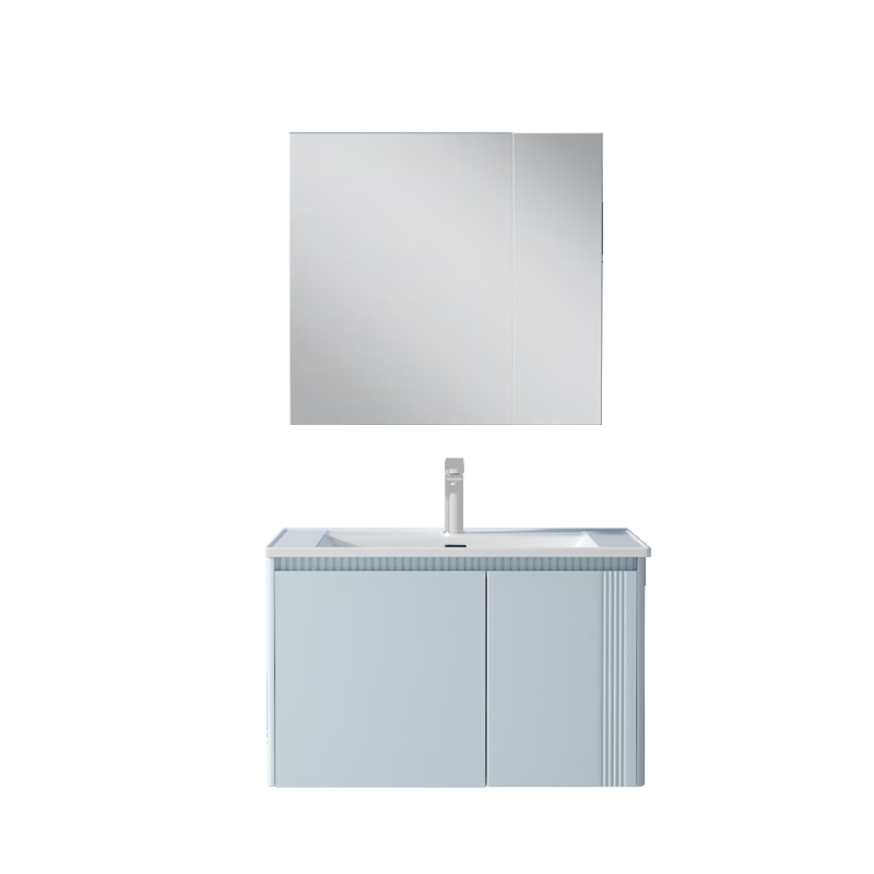 恒潔（HEGII）鋁合金浴室柜陶瓷一體盆不銹鋼防潮2501(BM2103J-70Q薄暮灰普通