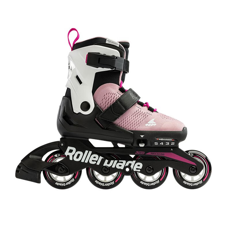 Rollerblade溜冰鞋兒童可調(diào)節(jié)大小碼滑輪鞋男滑冰鞋女輪滑鞋 粉色/白色 20.5 S碼28-32碼/17.5-CM