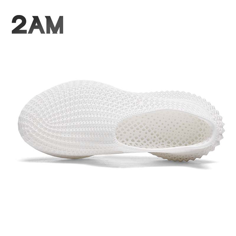 2AM· Rocker4D打印一体成型休闲鞋百搭时尚潮流男鞋春夏季3d打印鞋 月光白 42