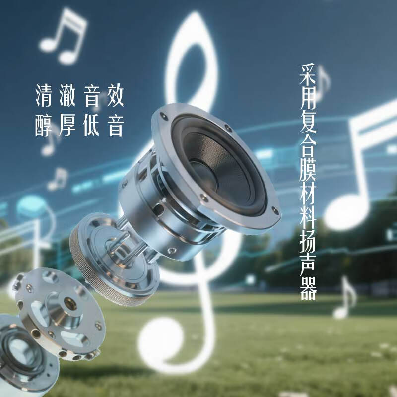 奥粘便携迷你蓝牙音箱别针挂衣佩戴音响户外运动跑步低音炮听歌听英语听新闻随身播放器可插卡小钢炮 粉色 8G内存卡