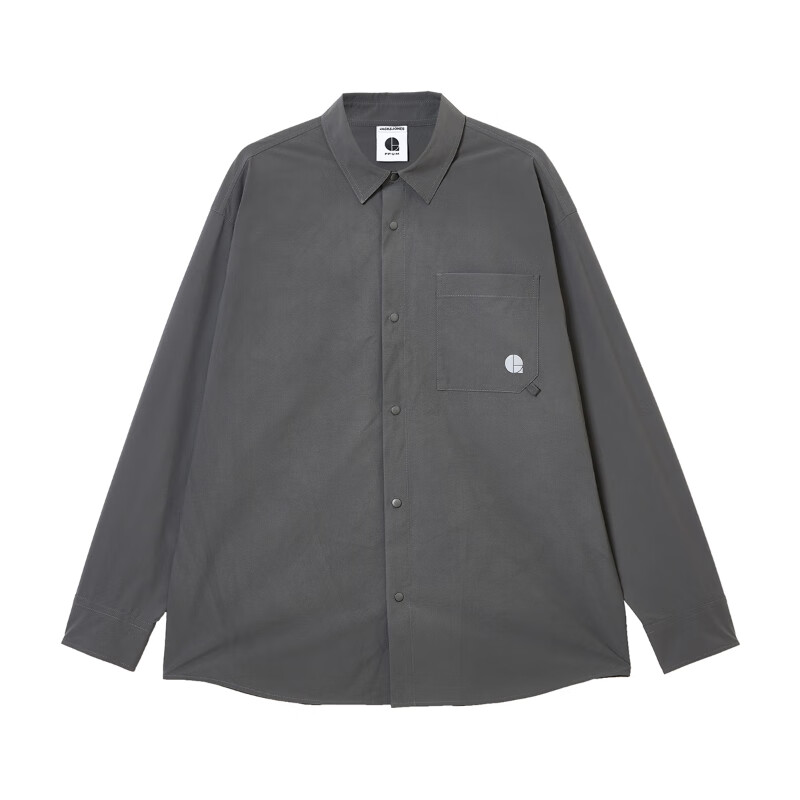 杰克·琼斯(JACK&JONES)春秋季休闲长袖衬衫男衬衣式薄外套合集 2251O3010黑砂色 M 17