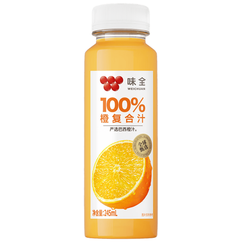 ζȫ ��֭��� 100%��֭���Ϲ�֭ 245mL*8 ��������6���� 18.89Ԫ