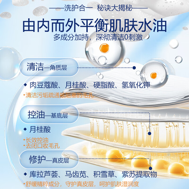 简琢洗面奶男士洁面乳控油温和保湿补水清爽去黑头清洁男士洁面乳 【控油补水】男士洁面乳40g*1支