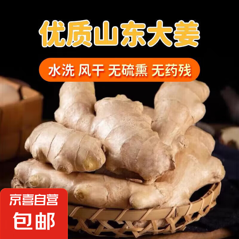 山东大姜优质生姜老姜风干姜辛辣十足 产地直发 优选 1斤